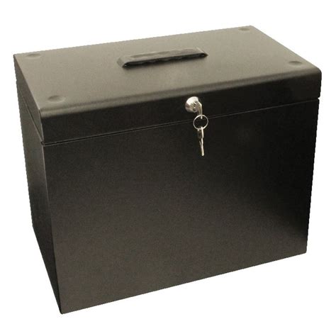 black metal box with lock|lockable metal storage boxes.